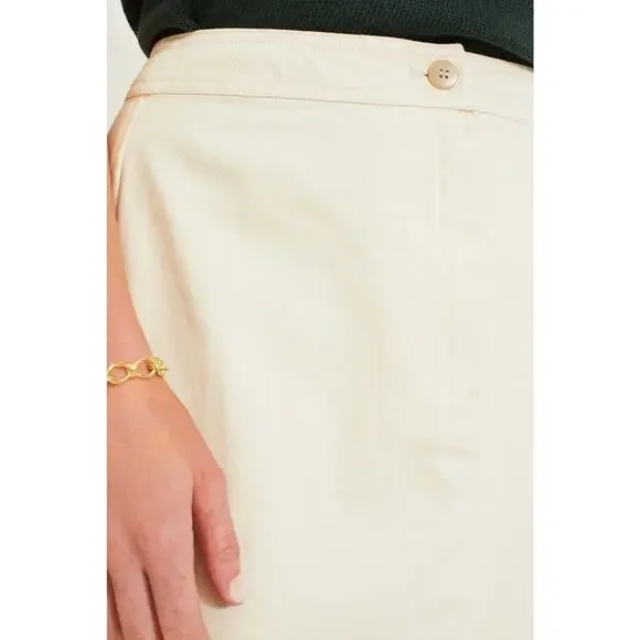 TUCKERNUCK Ecru Lia Denim Skirt Size 6 NWT Retail $198 Tuckernuck - Picture 5 of 7